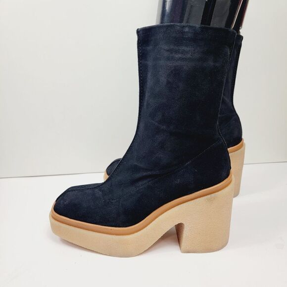 Free People Gigi BLACK Suede Ankle Boot Size 8 NEW - Picture 5 of 13